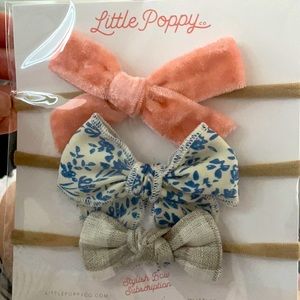 Brand new January little poppy bows